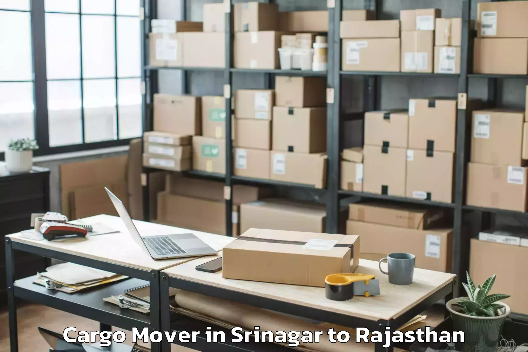 Hassle-Free Srinagar to Jaipur National University Jai Cargo Mover